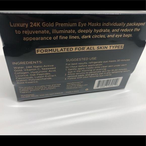 Mintbiology Seaweed Collagen Eye Treatment Masks - Picture 2 of 4